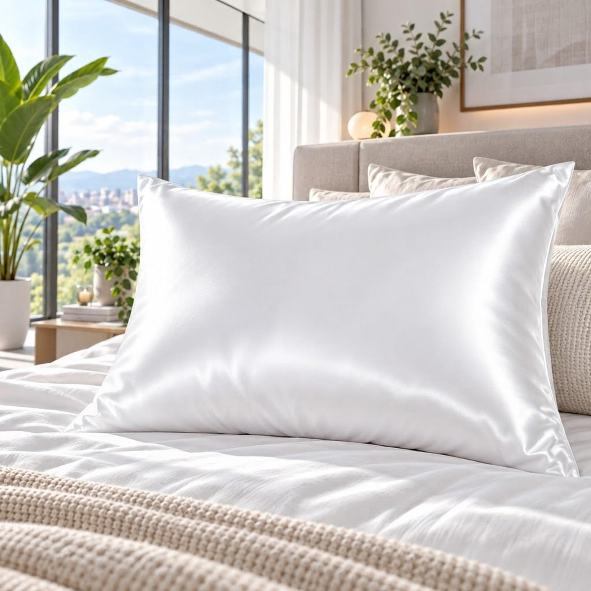 Mulberry Silk Pillowcase with Hidden Zipper Closure-Pillowcases-Glompi-Glompi