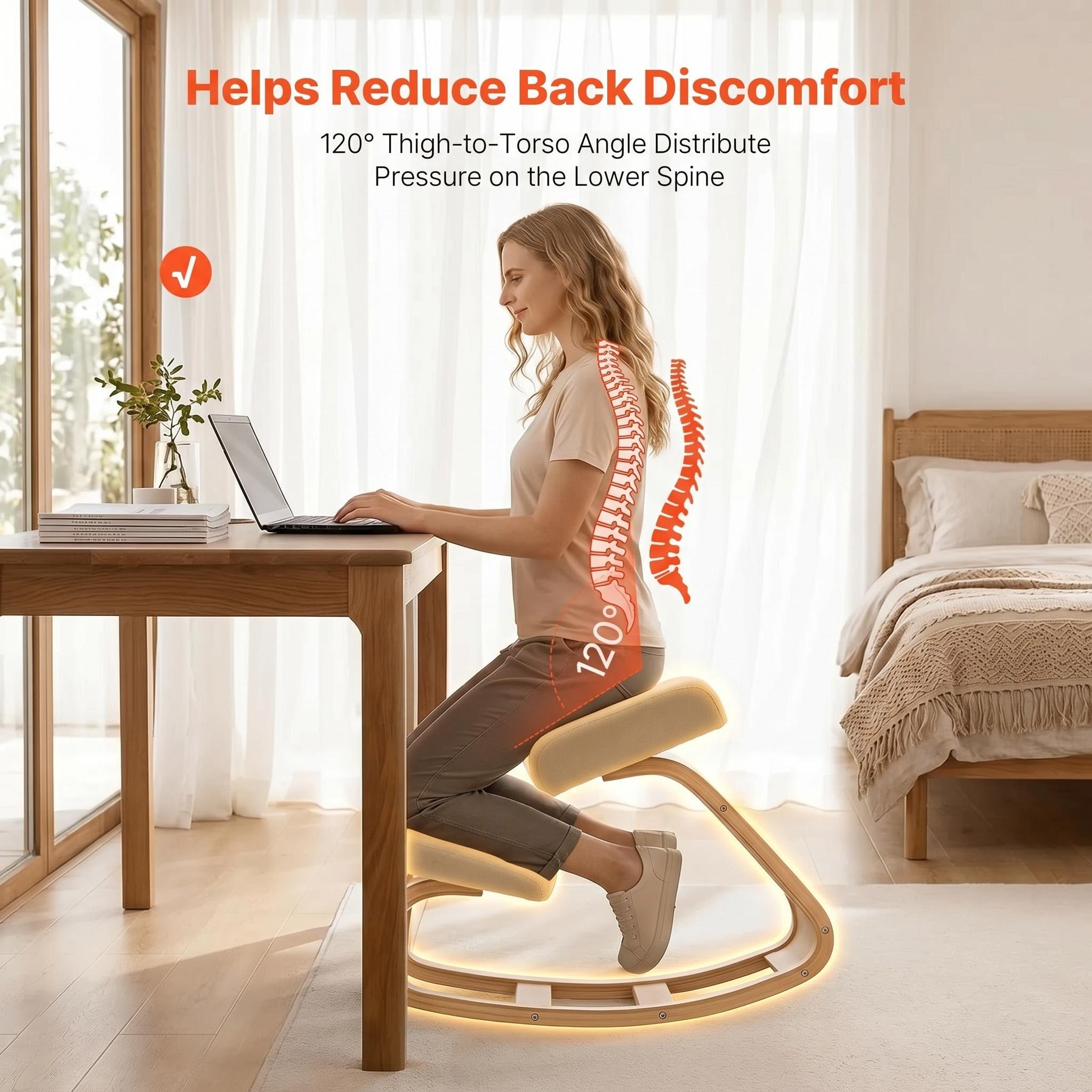 Posture Support Ergonomic Kneeling Chair