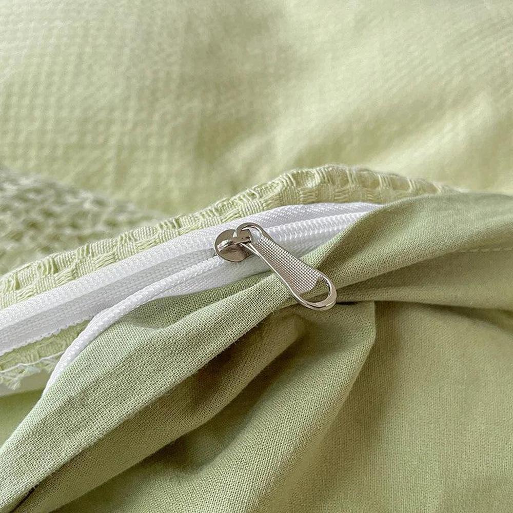 Pure Cotton Waffle Duvet Cover - Soft, Breathable, Skin-Friendly Queen Size