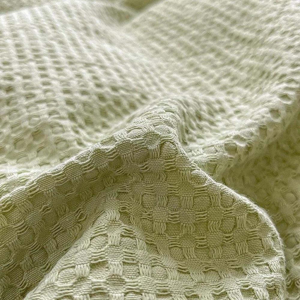 Pure Cotton Waffle Duvet Cover - Soft, Breathable, Skin-Friendly Queen Size
