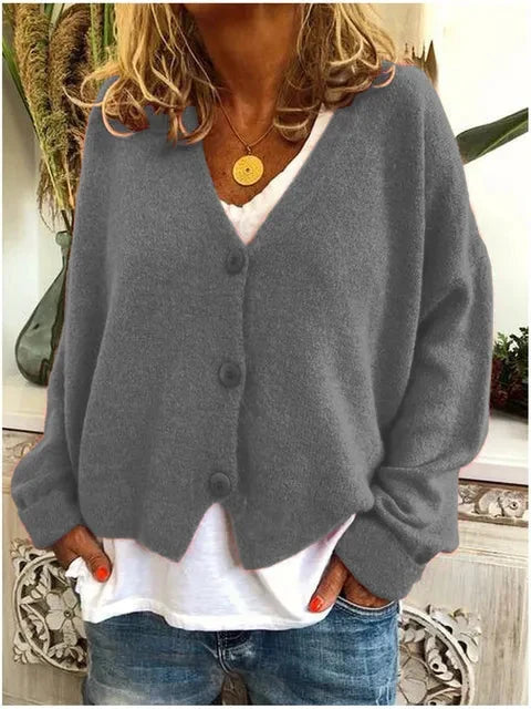 Soft Knit V-Neck Cardigan for Everyday Wear 3