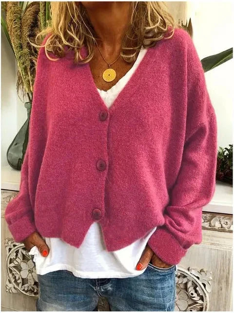 Soft Knit V-Neck Cardigan for Everyday Wear 6