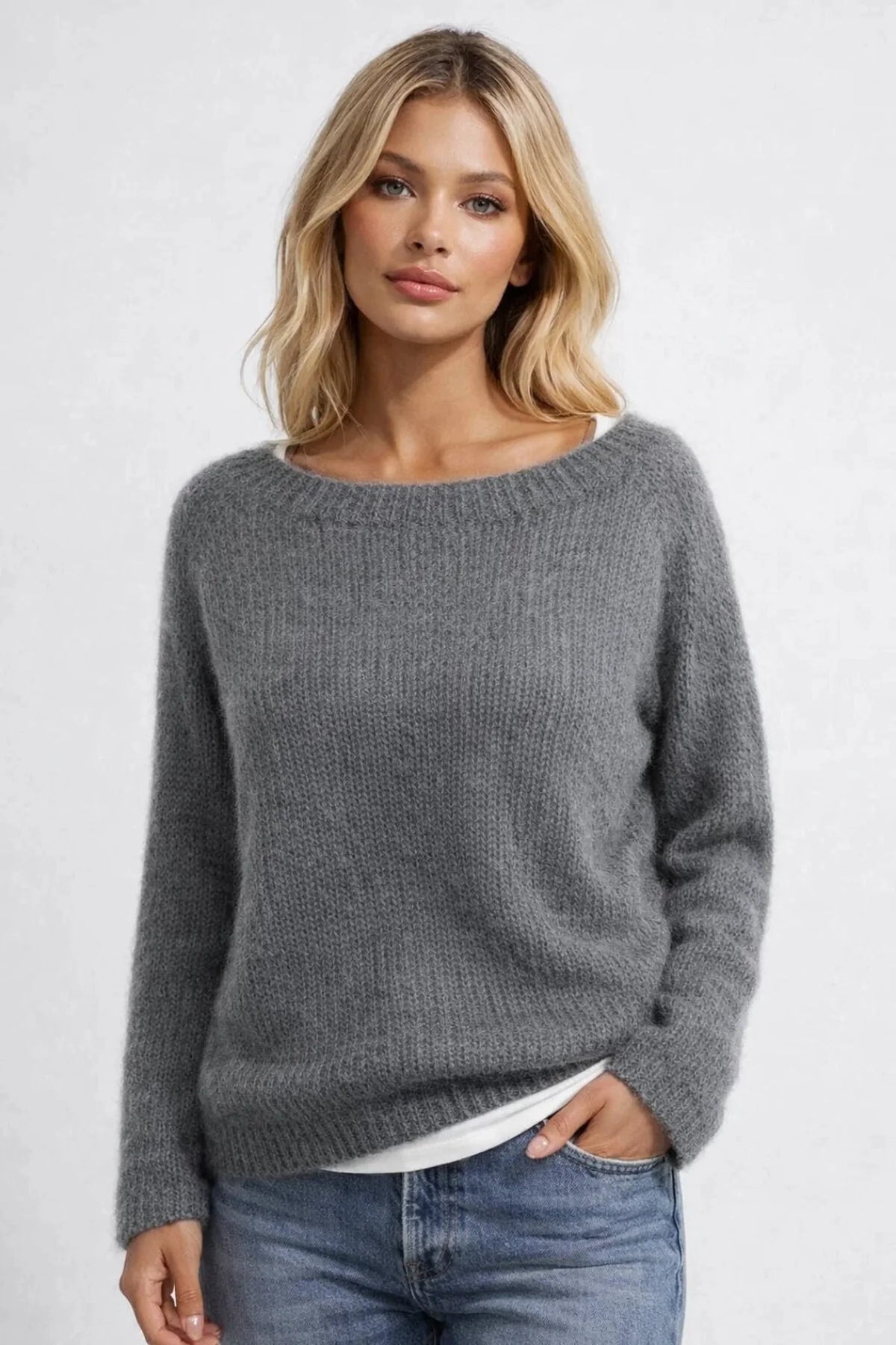 Soft Knit Women's Sweater in Multiple Colors for Everyday Wear 0