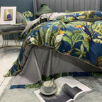 Tropical Bedding Set - Silky Egyptian Cotton Duvet Covers with Vibrant Design