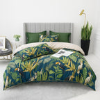 Tropical Bedding Set - Silky Egyptian Cotton Duvet Covers with Vibrant Design