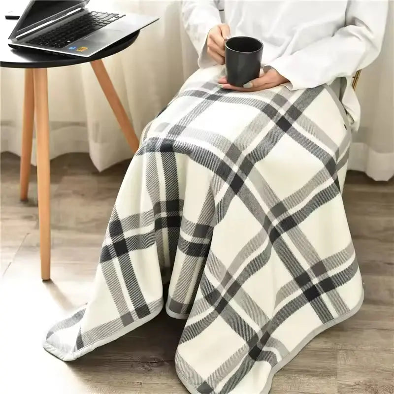 Wearable Blanket with Snap-Button Design for Adults