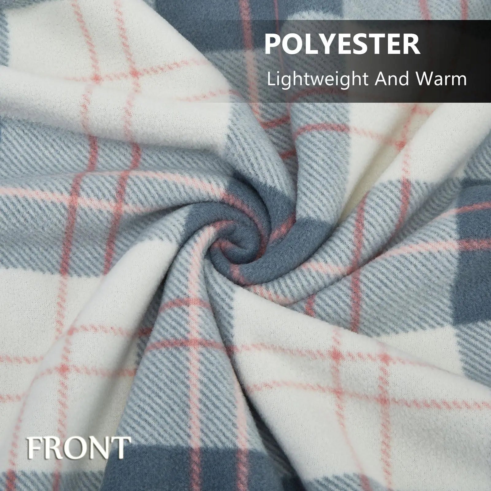 Wearable Blanket with Snap-Button Design for Adults