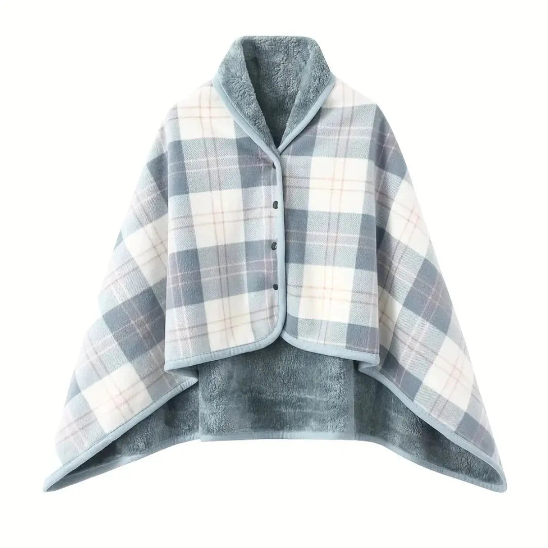 Wearable Blanket with Snap-Button Design for Adults