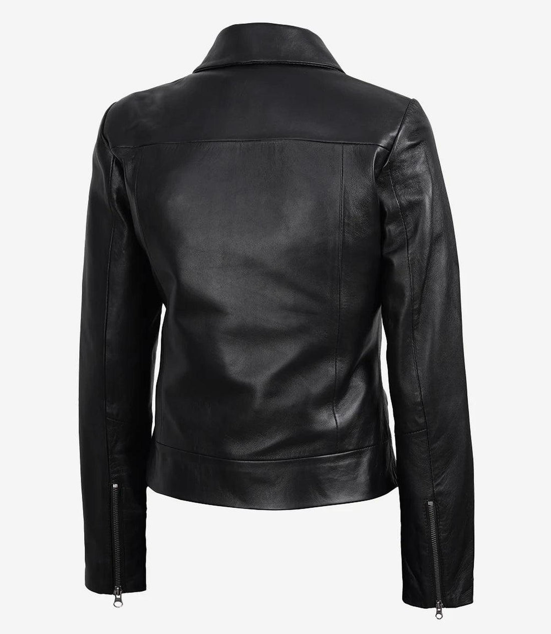 Women's Black Lambskin Leather Harrington Jacket-Leather Jackets-Glompi-XS-Glompi