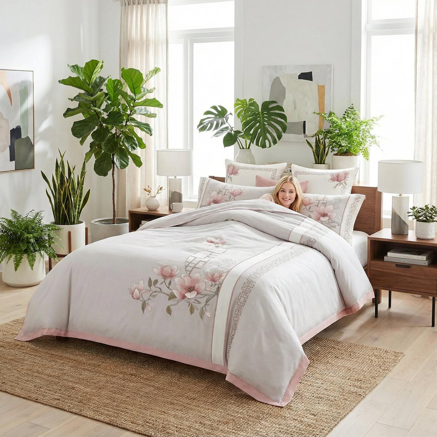 Adriano | Elegant Embroidered Bedding Set