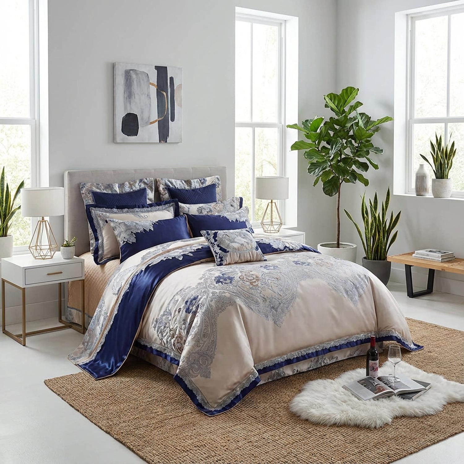 Avano | Elegant Woven Bedding Set