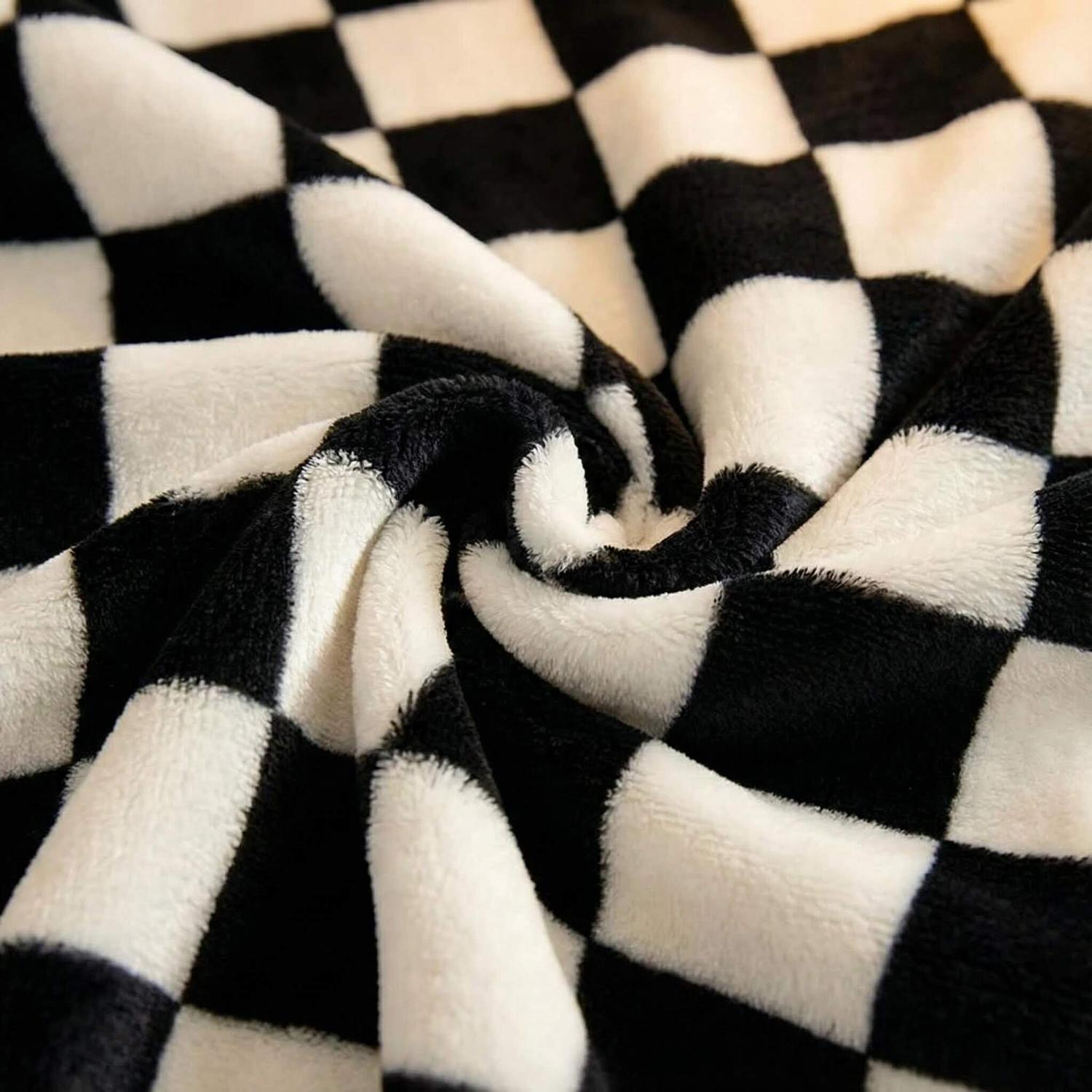 Checkerboard Flannel Blanket
