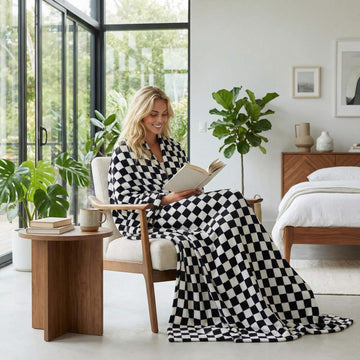 Checkerboard Flannel Blanket