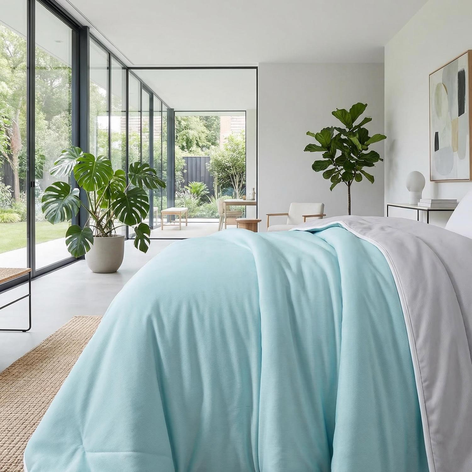 Cooling Blanket - Lightweight Ice Silk for Warm Nights