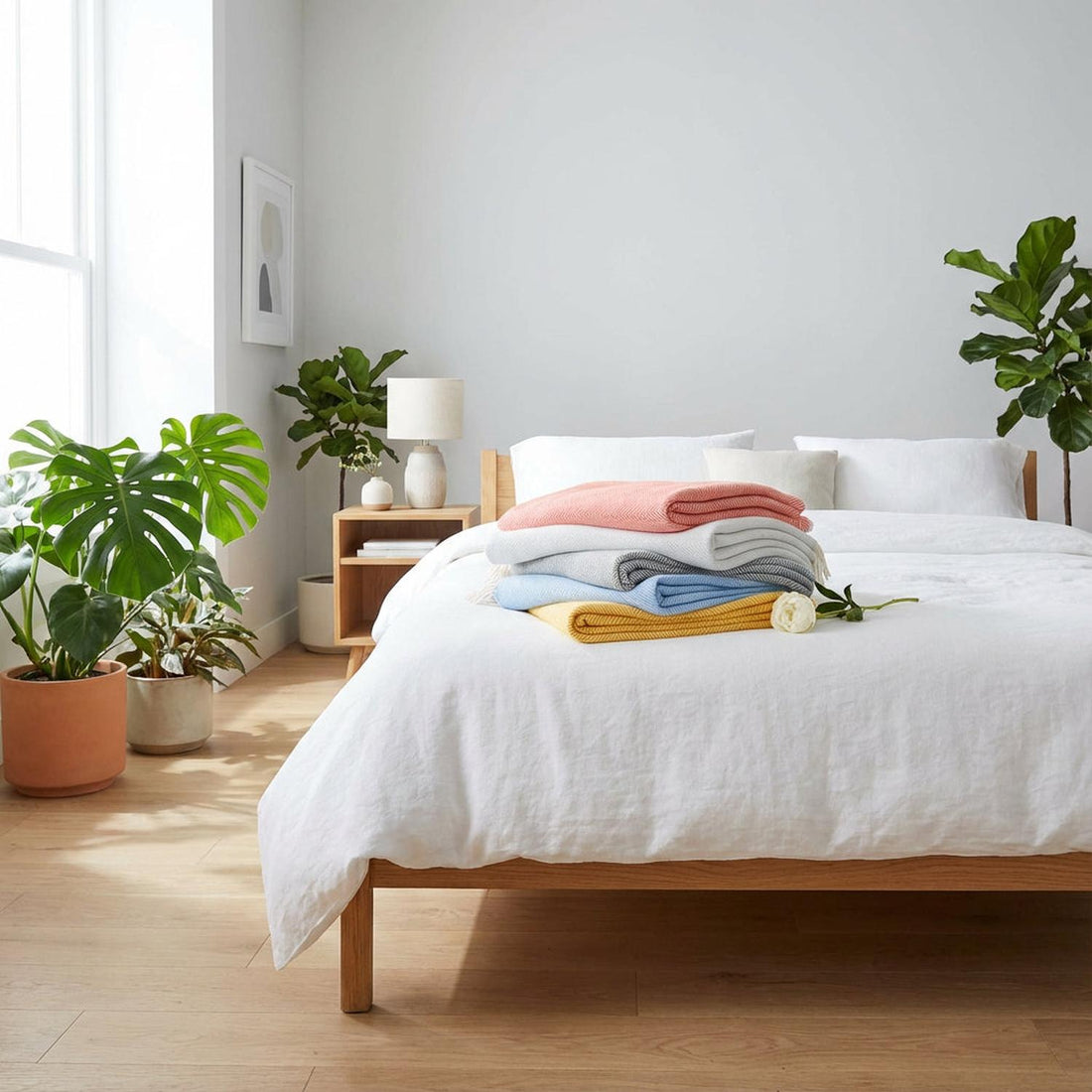 Geometric Tassel Blanket