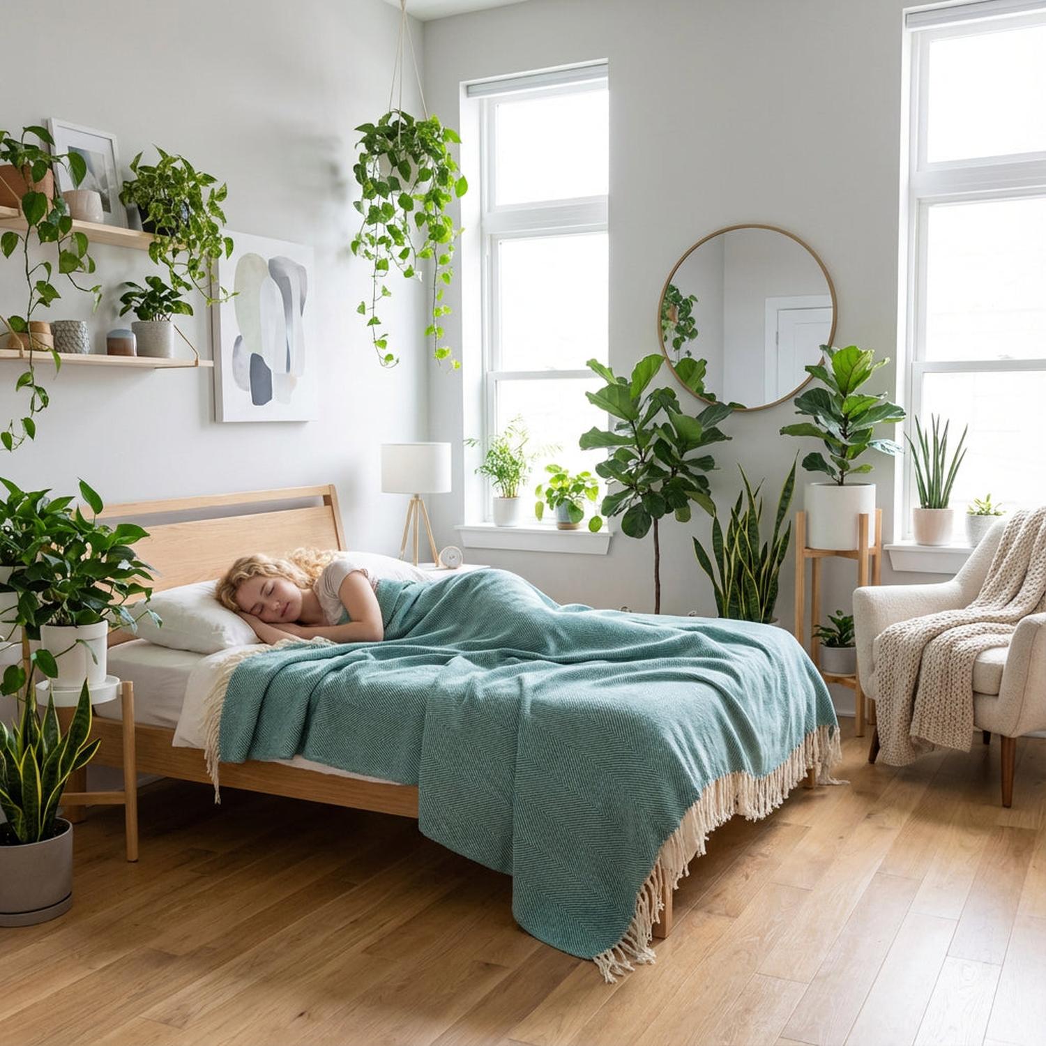 Geometric Tassel Blanket