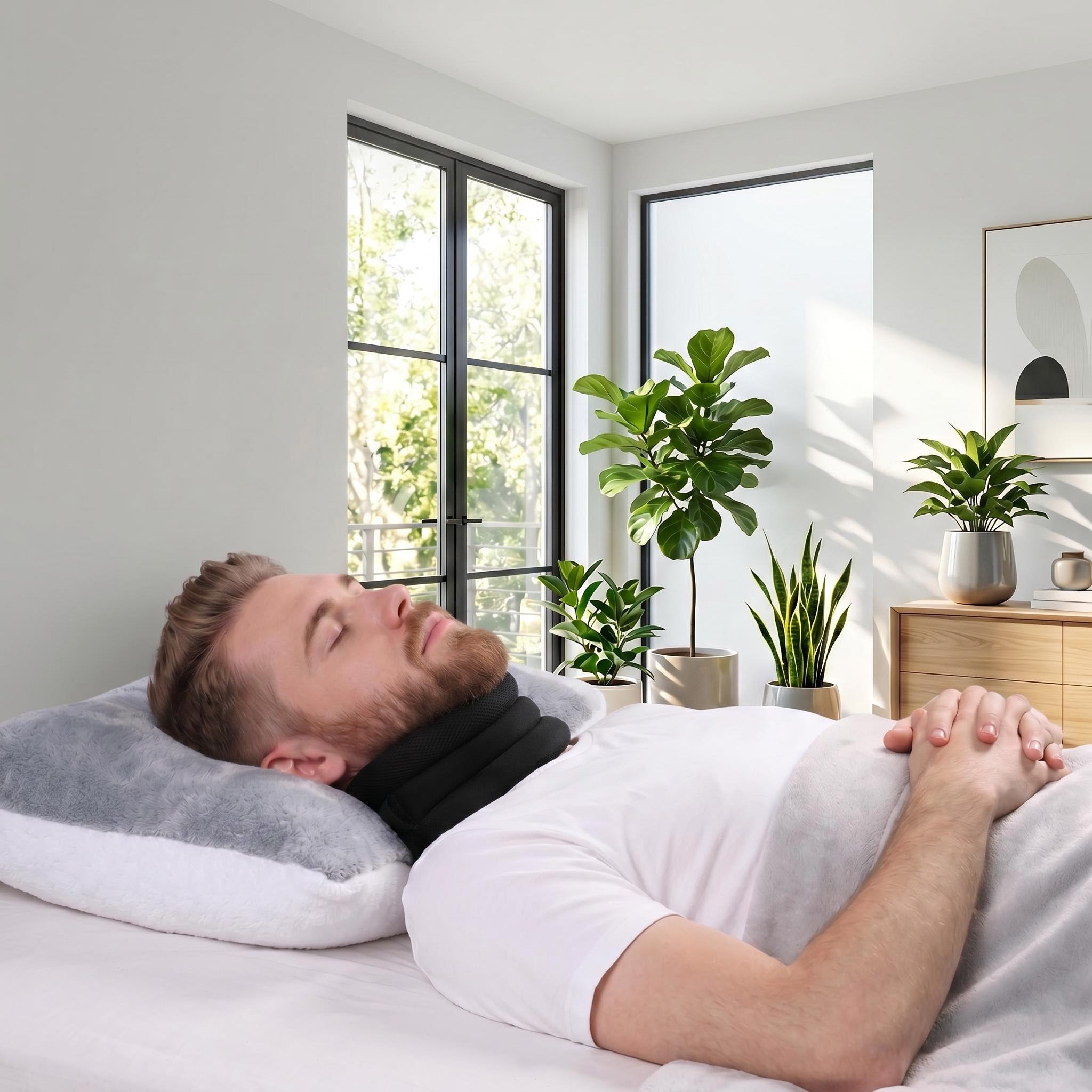 Adjustable Neck Support Pillow for Comfortable Sleep