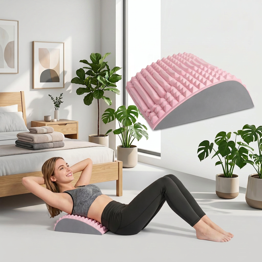 Ergonomic Back Stretcher & Neck Support Pillow