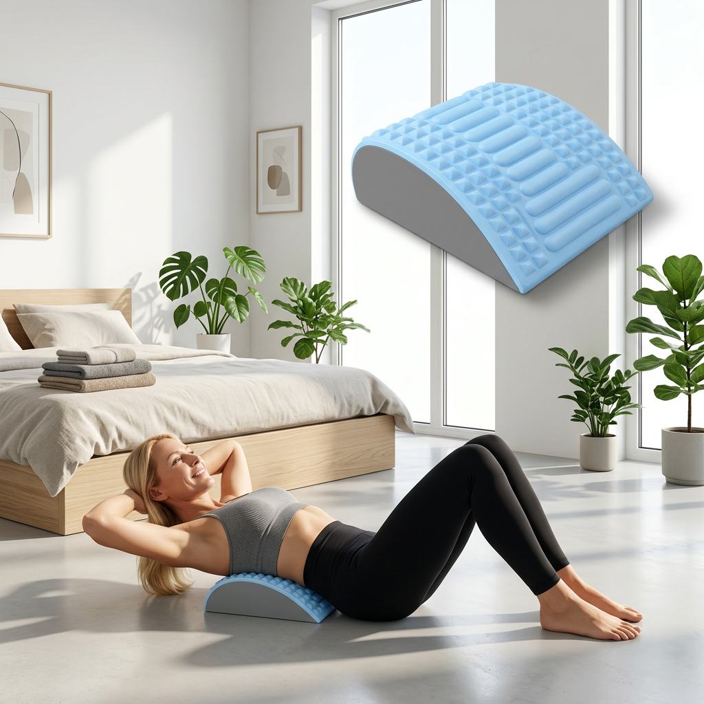 Ergonomic Back Stretcher & Neck Support Pillow