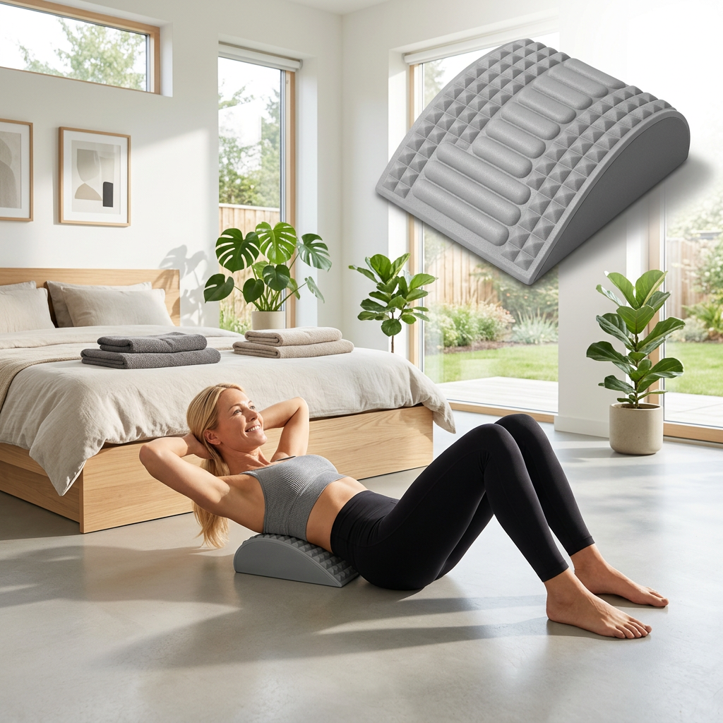 Ergonomic Back Stretcher & Neck Support Pillow