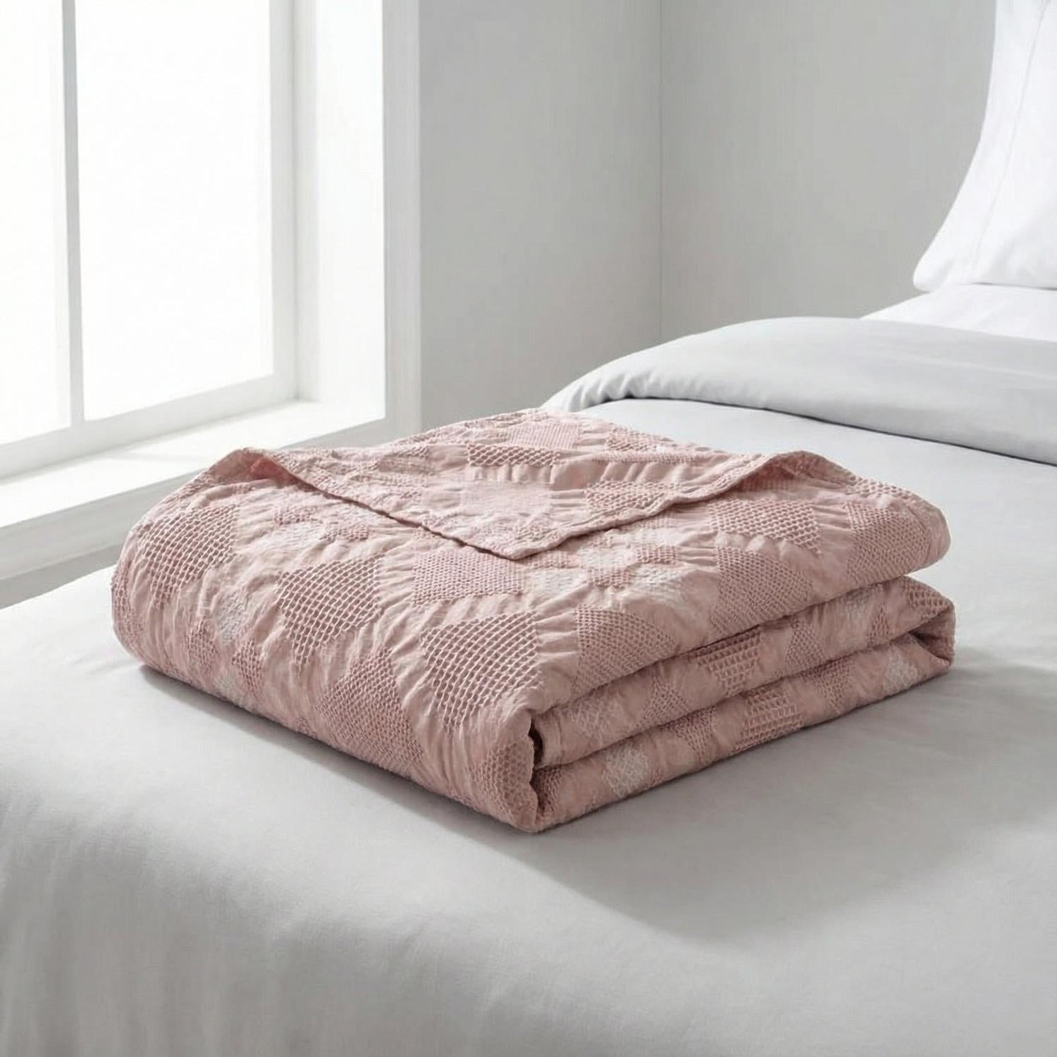 Jacquard Cotton Throw Blanket