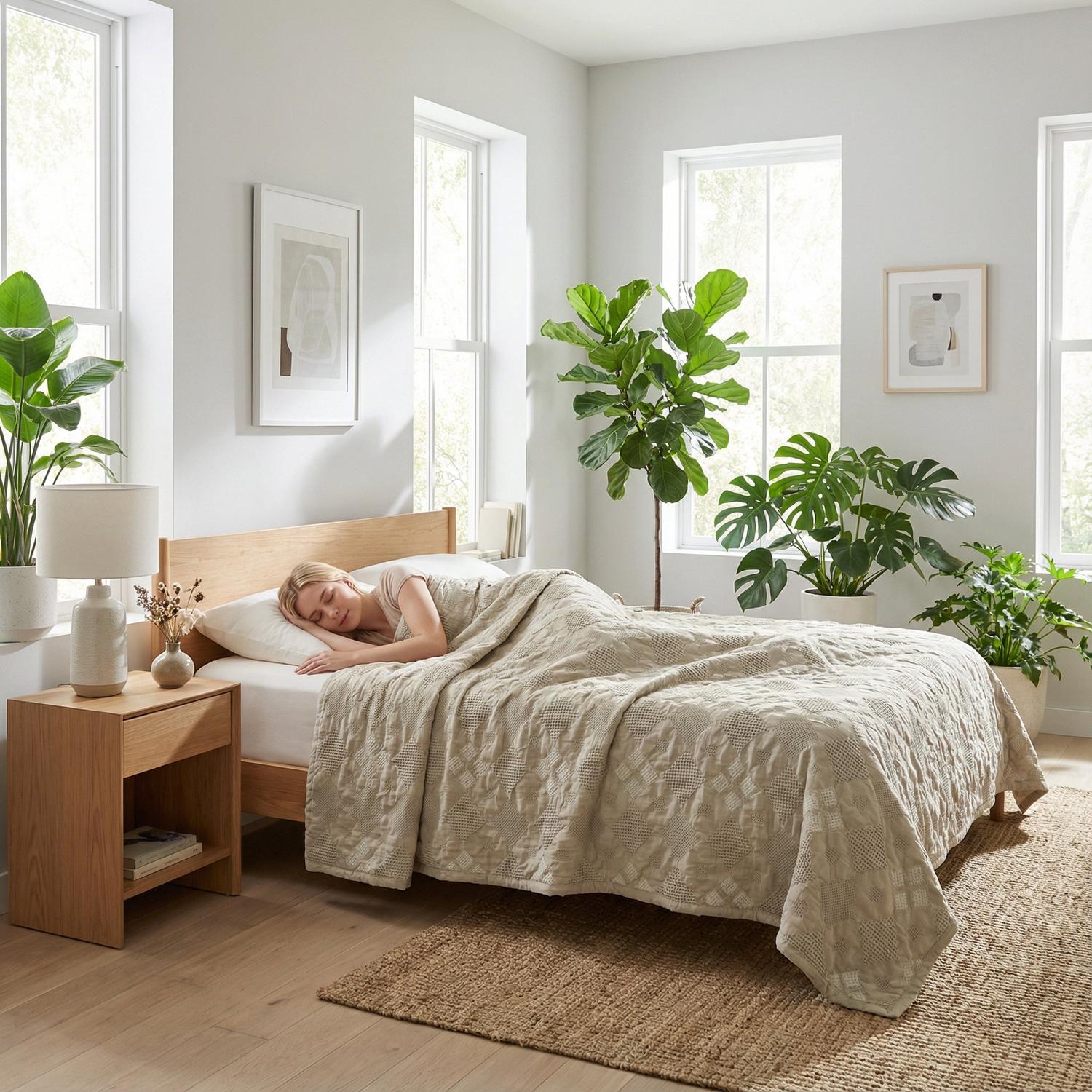 Jacquard Cotton Throw Blanket