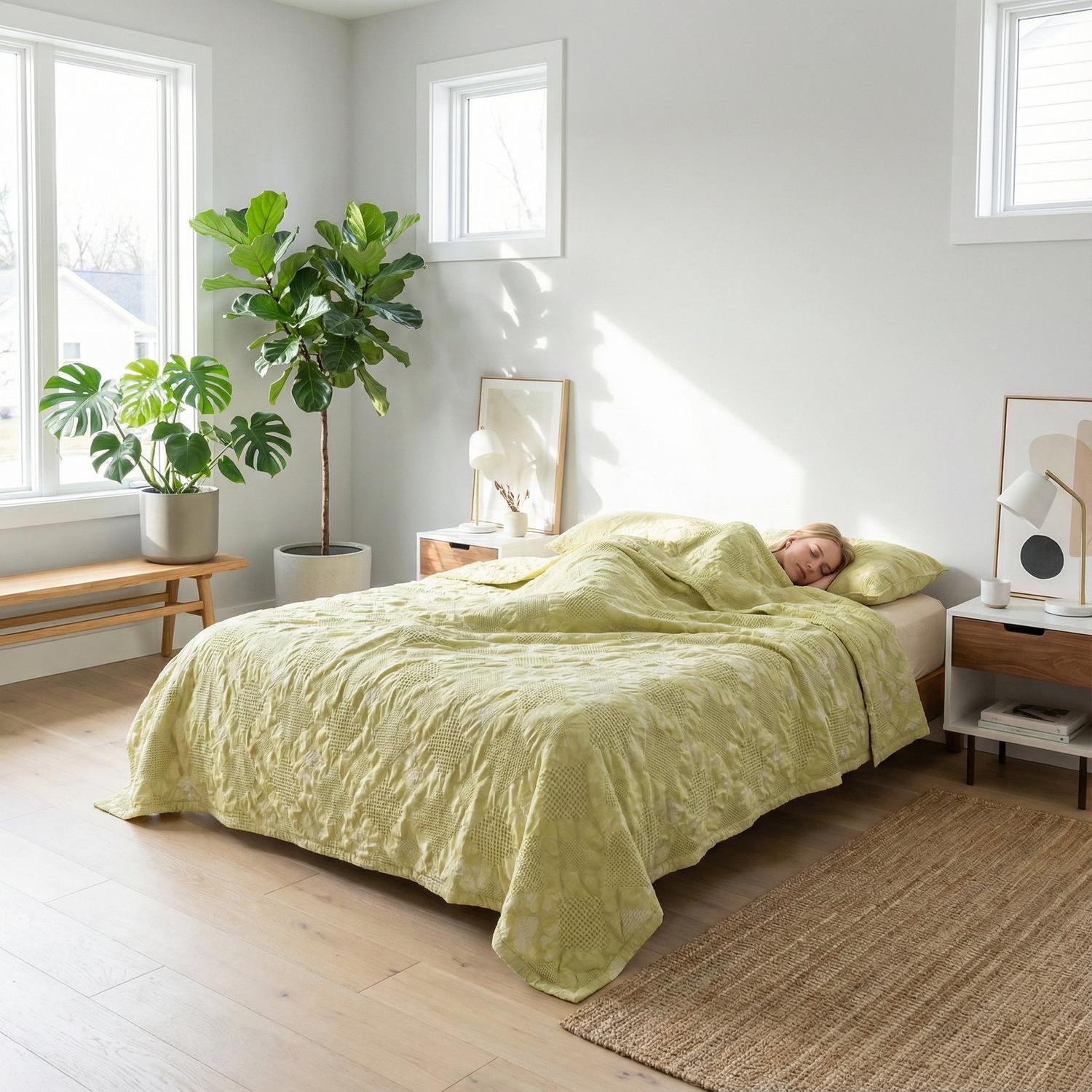 Jacquard Cotton Throw Blanket