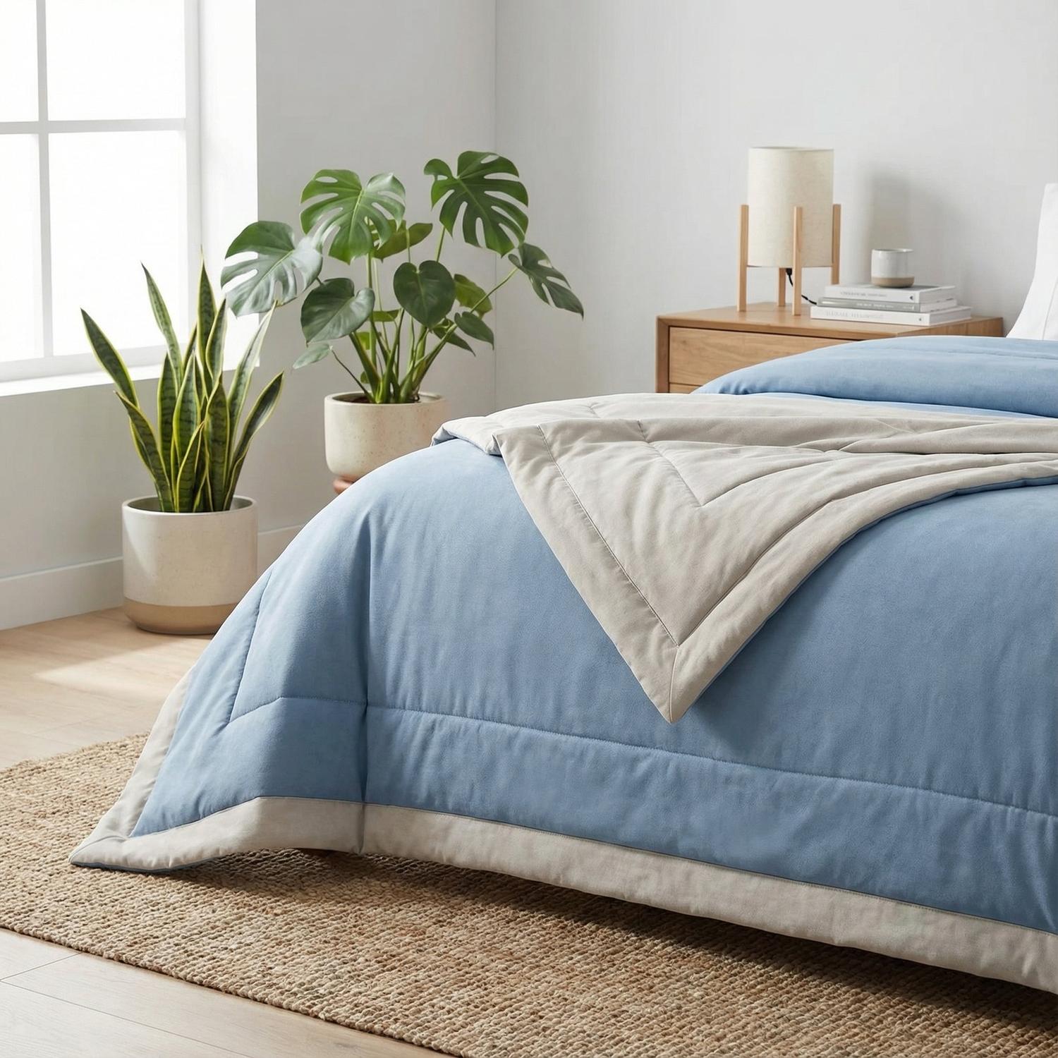 Japanese Summer Quilt - Lightweight Polyester Cotton Bedding