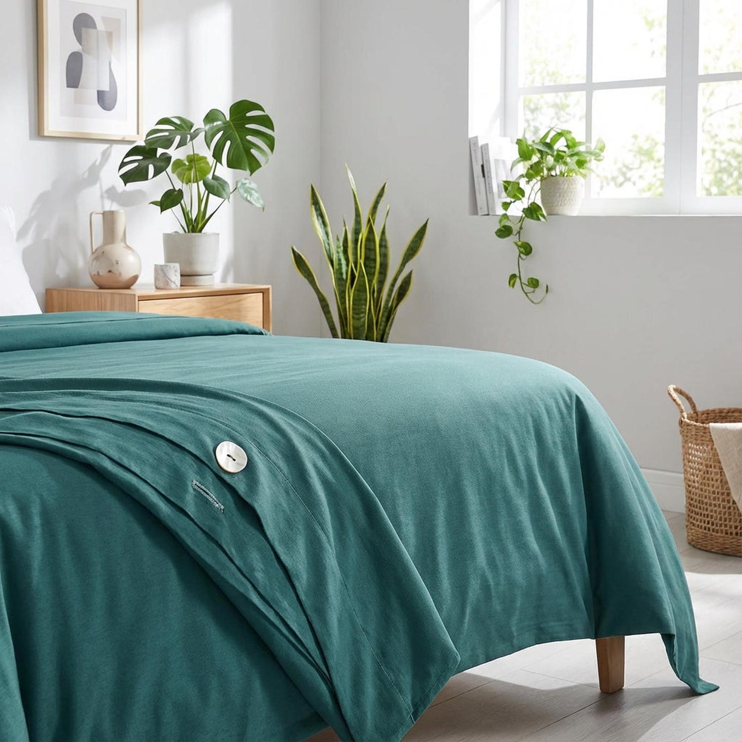 Lily | Elegant Cotton Duvet Cover Set with Vibrant Bird Design