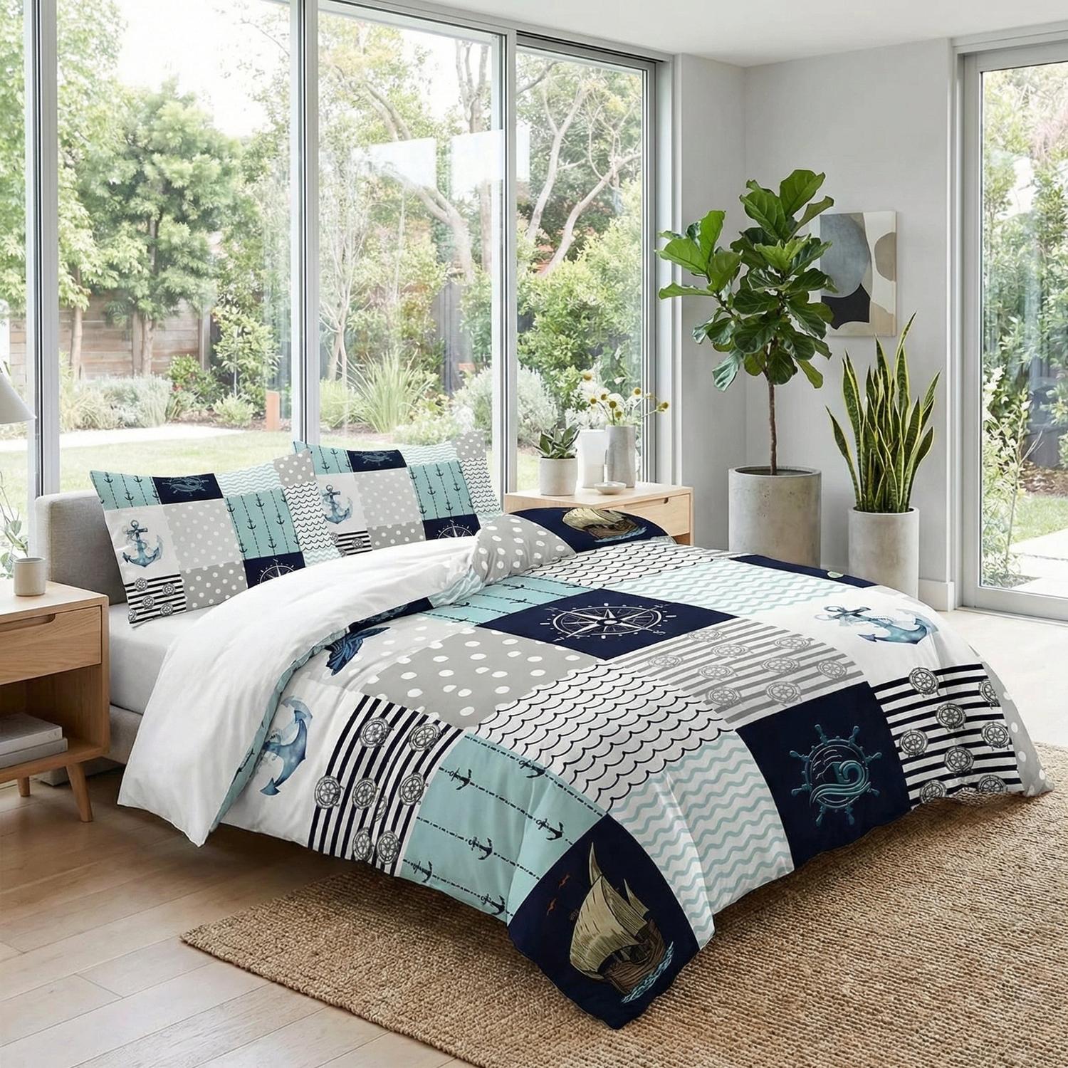 Navigation Printed Duvet Cover Set