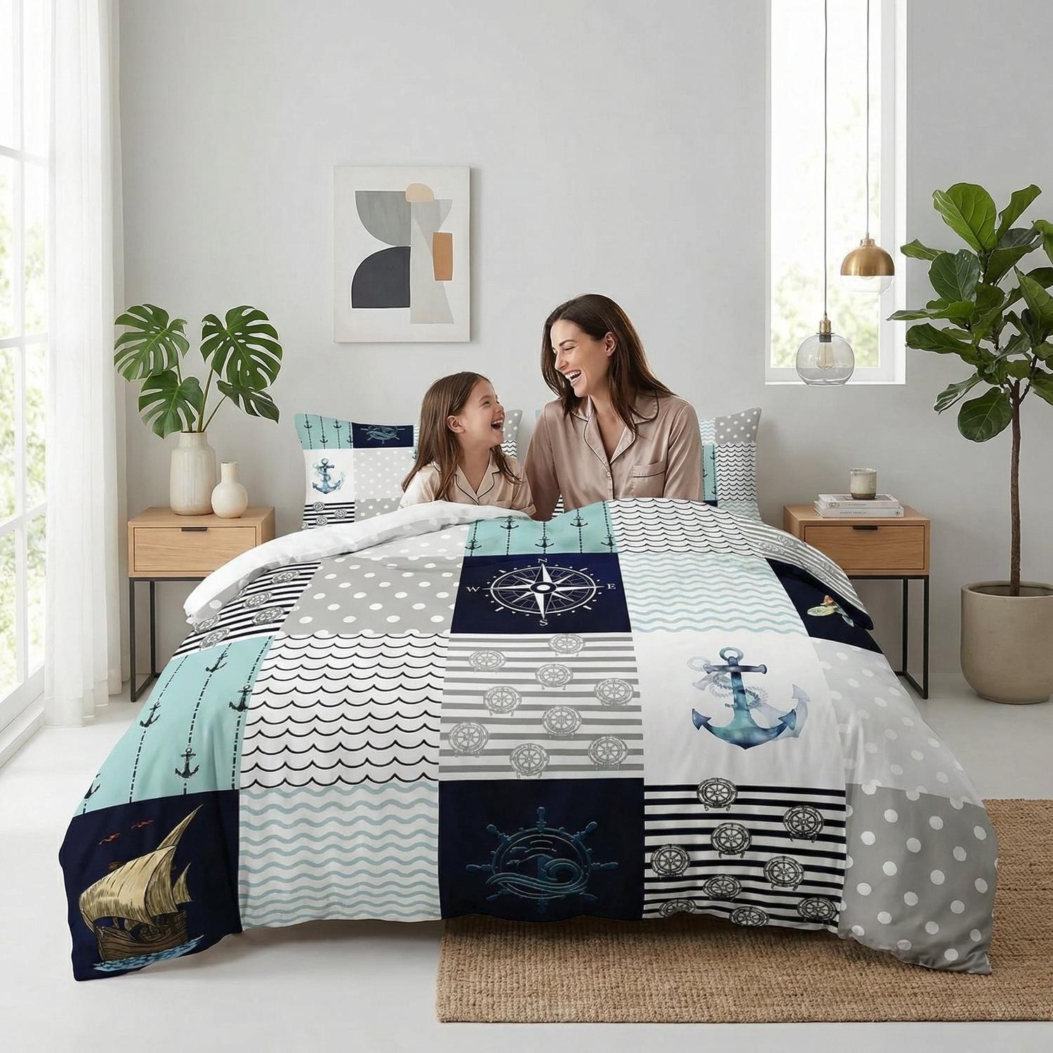 Navigation Printed Duvet Cover Set
