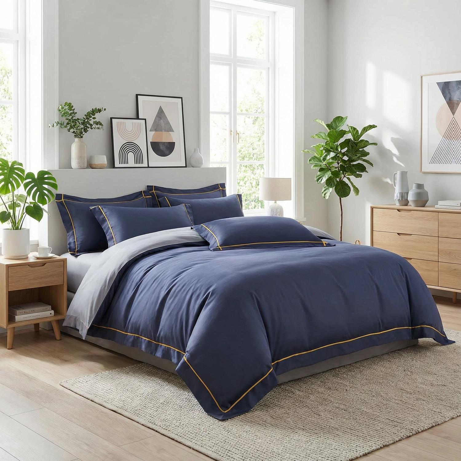 Night In Paris Bedding Set-Duvet Cover Set-Glompi-Glompi
