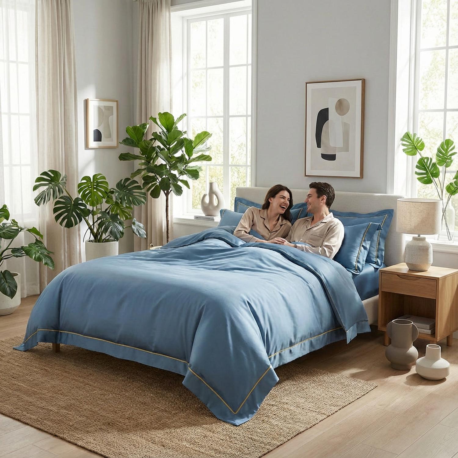 Night In Paris Bedding Set-Duvet Cover Set-Glompi-Glompi