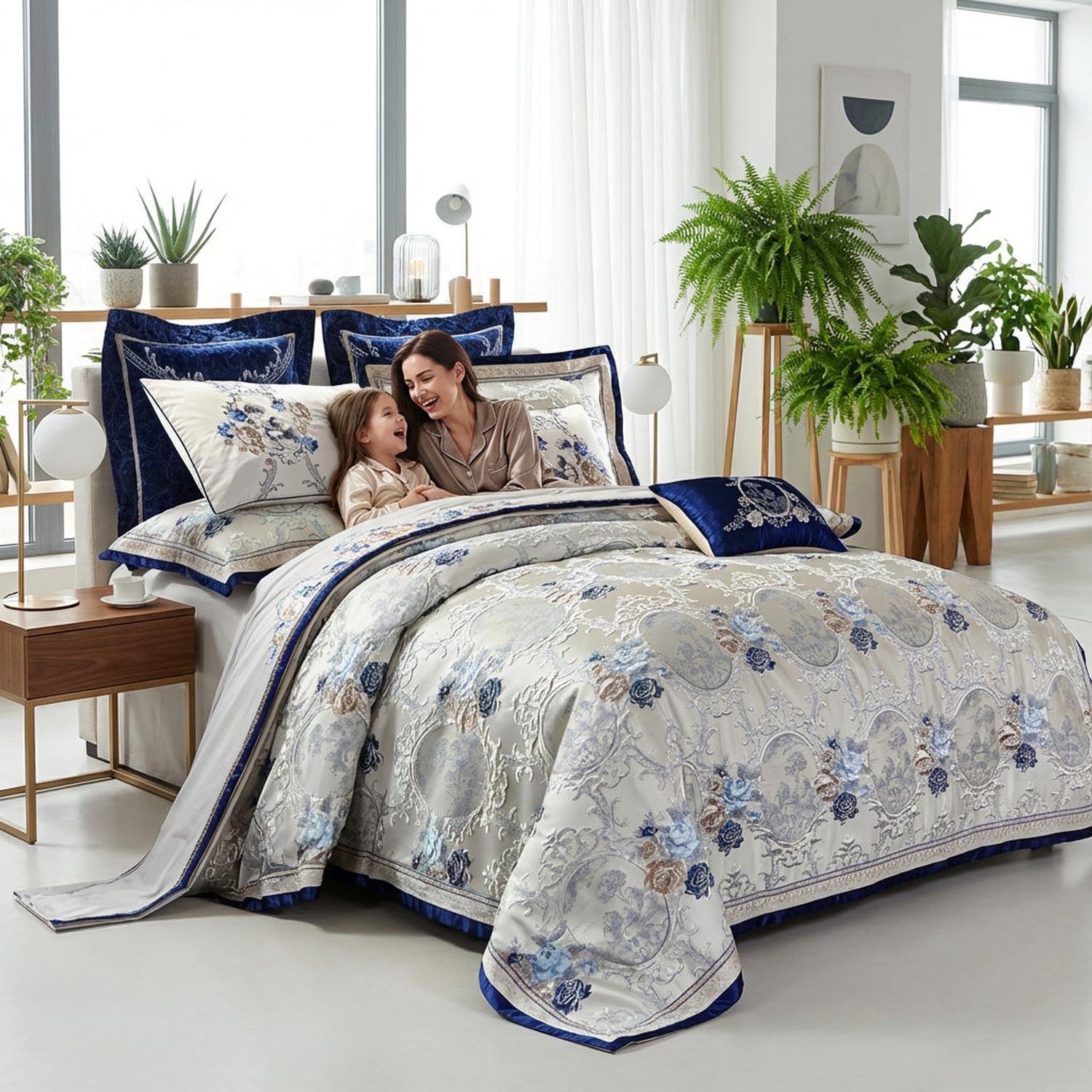 Olivia | Luxurious Jacquard Bedding Set