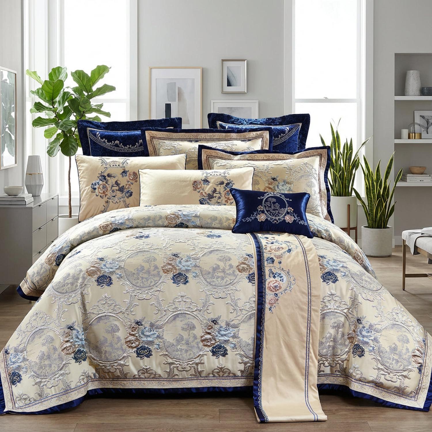 Olivia | Luxurious Jacquard Bedding Set
